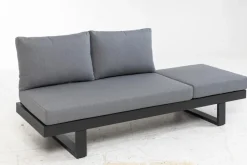 Loungeliegen|Gartenliegen| Gartenliegen Set Flin 2 tlg. Grau