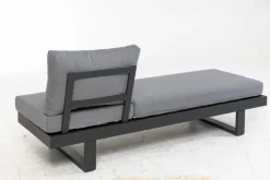 Loungeliegen|Gartenliegen| Gartenliegen Set Flin 2 tlg. Grau