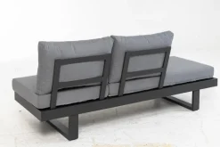 Loungeliegen|Gartenliegen| Gartenliegen Set Flin 2 tlg. Grau