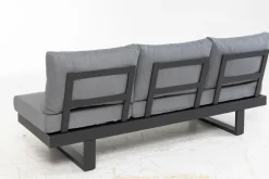 Loungeliegen|Gartenliegen| Gartenliegen Set Flin 2 tlg. Grau