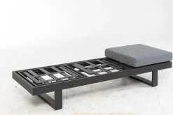 Loungeliegen|Gartenliegen| Gartenliegen Set Flin 2 tlg. Grau