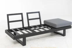 Loungeliegen|Gartenliegen| Gartenliegen Set Flin 2 tlg. Grau