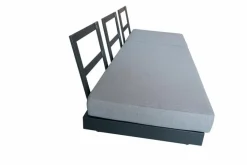 Loungeliegen|Gartenliegen| Gartenliegen Set Flin 2 tlg. Grau