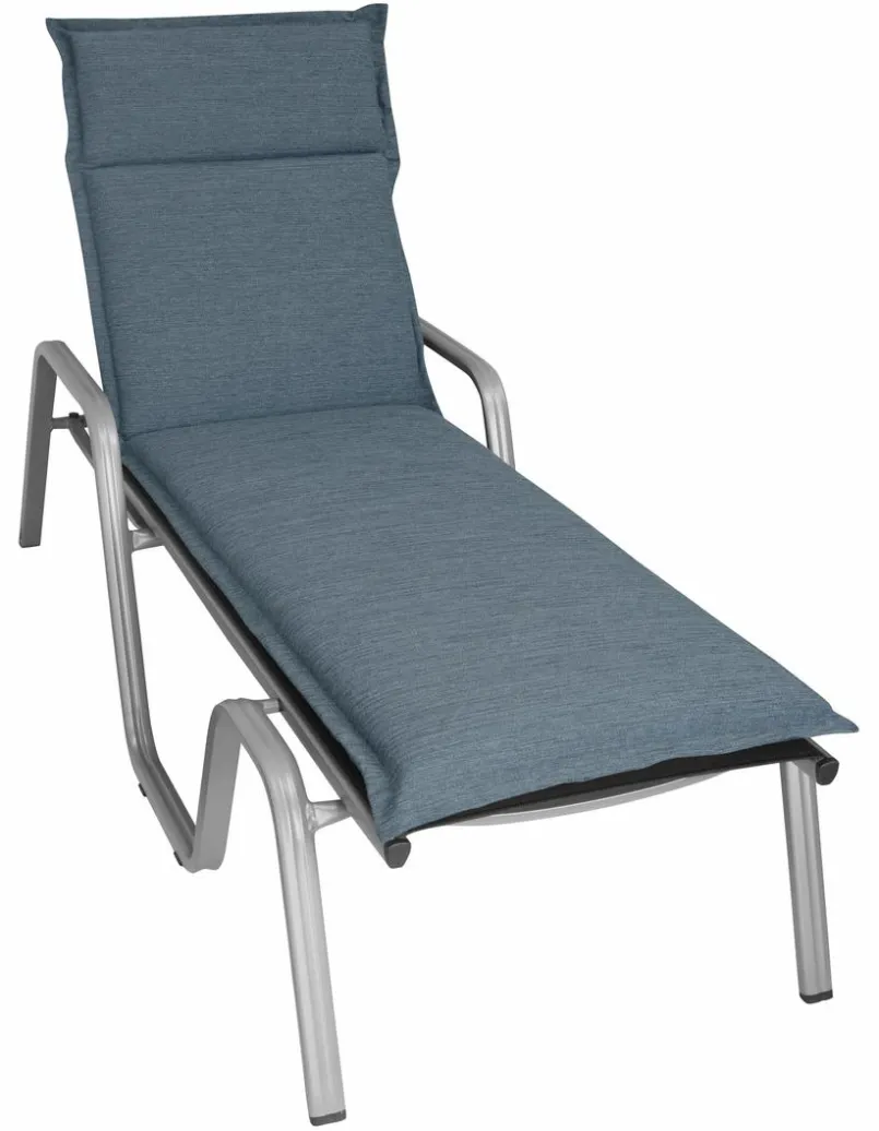 Gartenliegen-Auflagen-Gartenliegen-Auflage Unica 193 x 60 cm Blue