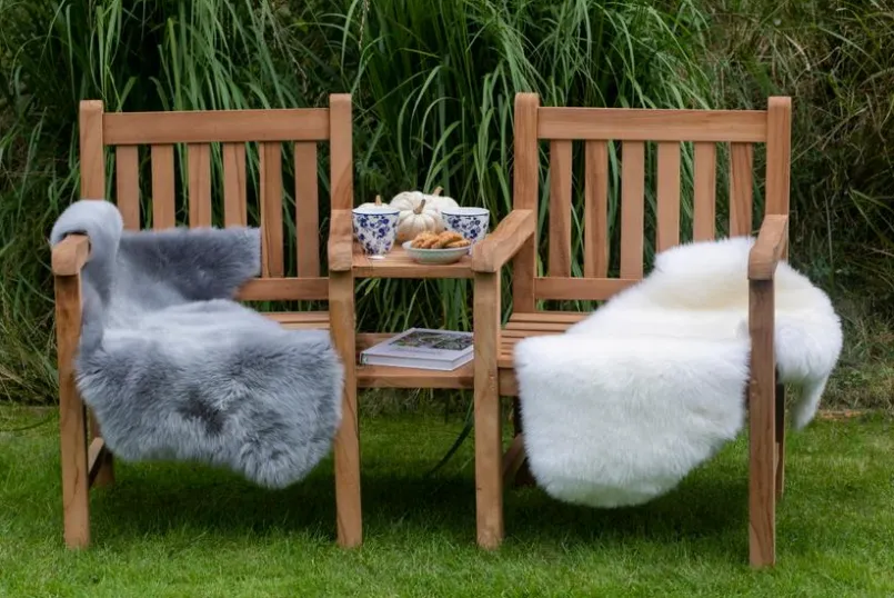 Balkonmöbel-Sets|Gartenmöbel-Sets| Gartensessel Avignon Flexi-Sitz 3tlg. Teak