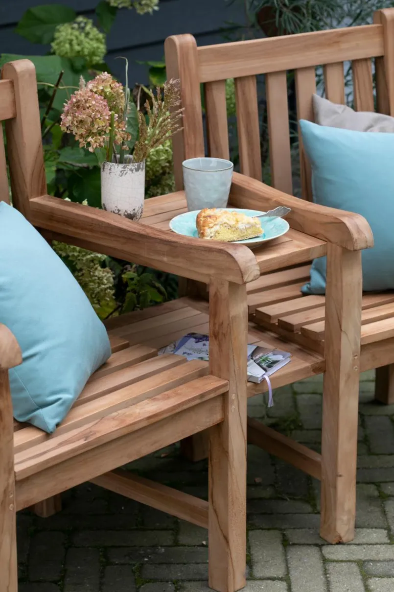 Balkonmöbel-Sets|Gartenmöbel-Sets| Gartensessel Avignon Flexi-Sitz 3tlg. Teak