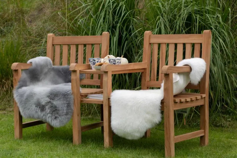 Balkonmöbel-Sets|Gartenmöbel-Sets| Gartensessel Avignon Flexi-Sitz 3tlg. Teak