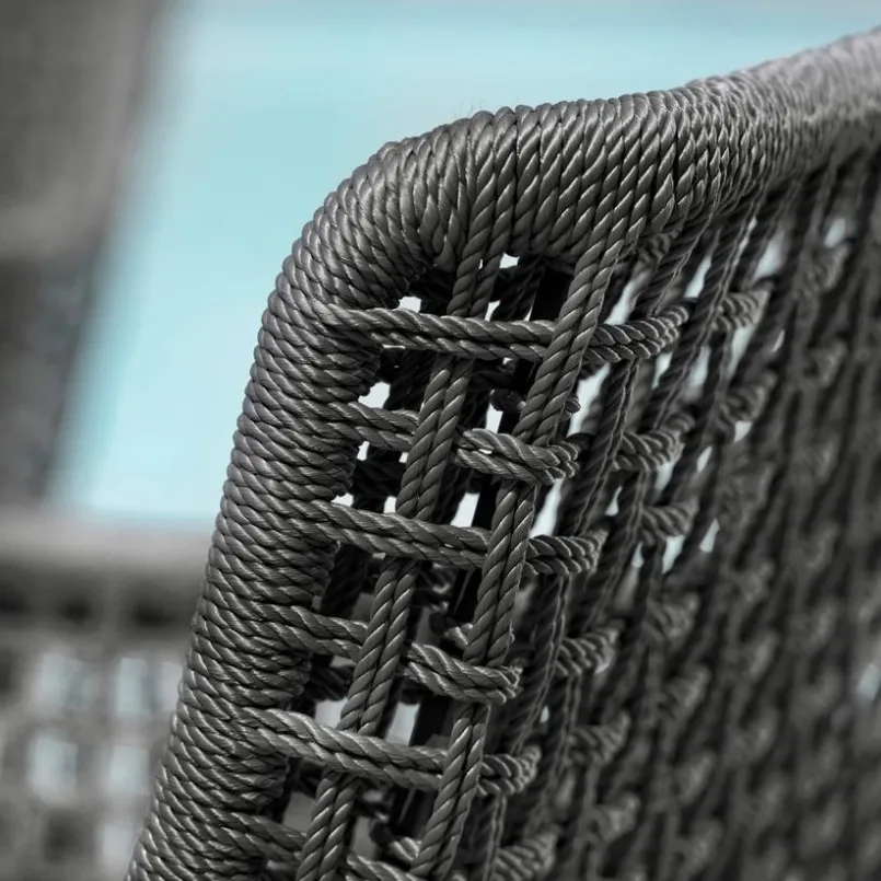 Loungesessel|Gartenstühle|Stern Gartensessel Greta, Faser/Textilen Anthrazit