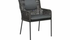 Loungesessel|Gartenstühle|Stern Gartensessel Greta, Faser/Textilen Anthrazit
