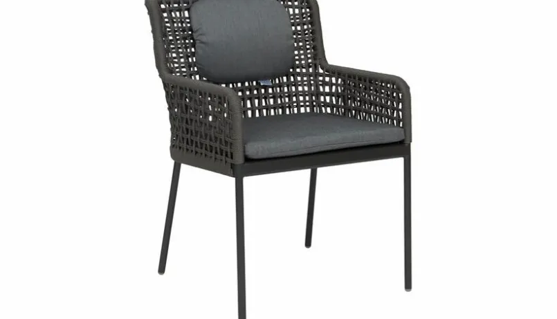 Loungesessel|Gartenstühle|Stern Gartensessel Greta, Faser/Textilen Anthrazit