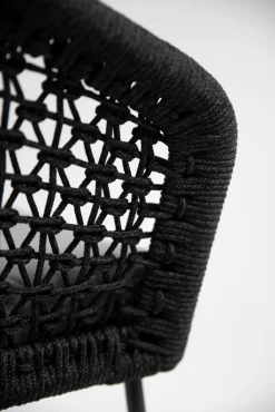 4 SEASONS OUTDOOR Loungesessel|Gartenstühle-Gartensessel Mila, Edelstahl/Rope Anthrazit