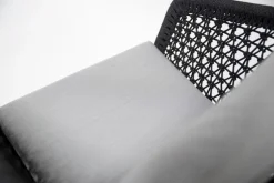 4 SEASONS OUTDOOR Loungesessel|Gartenstühle-Gartensessel Mila, Edelstahl/Rope Anthrazit