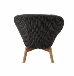 Loungesessel|Gartenstühle|Cane-line Gartensessel Peacock, dark grey Dunkelgrau