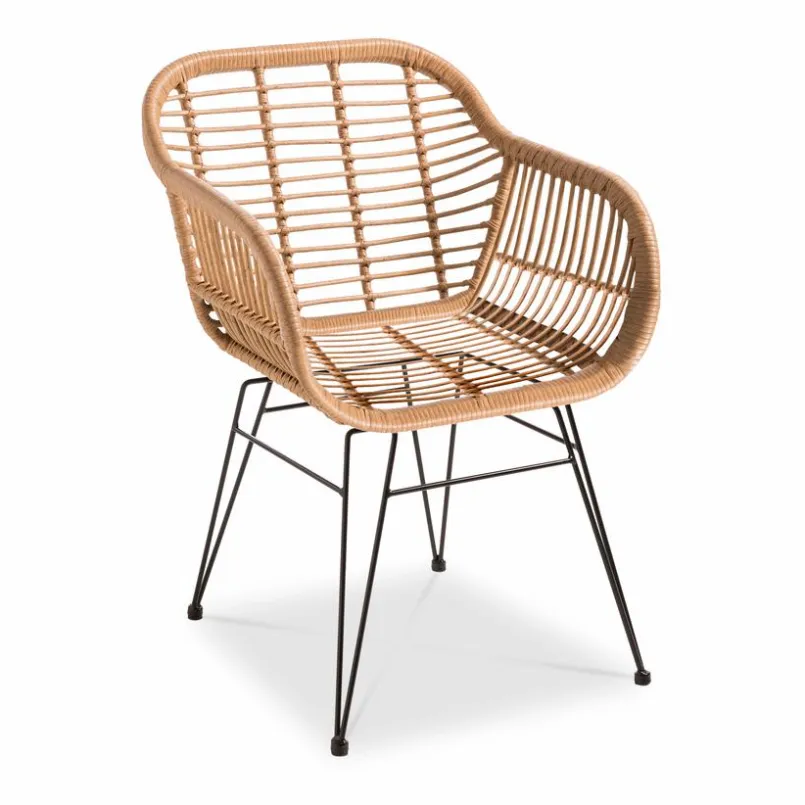 Gartenstühle|Loungesessel| Gartensessel Tonga, PE-Geflecht Natur