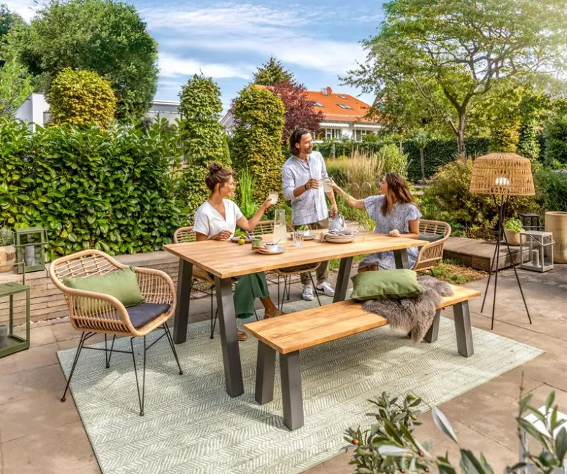 Gartenstühle|Loungesessel| Gartensessel Tonga, PE-Geflecht Natur