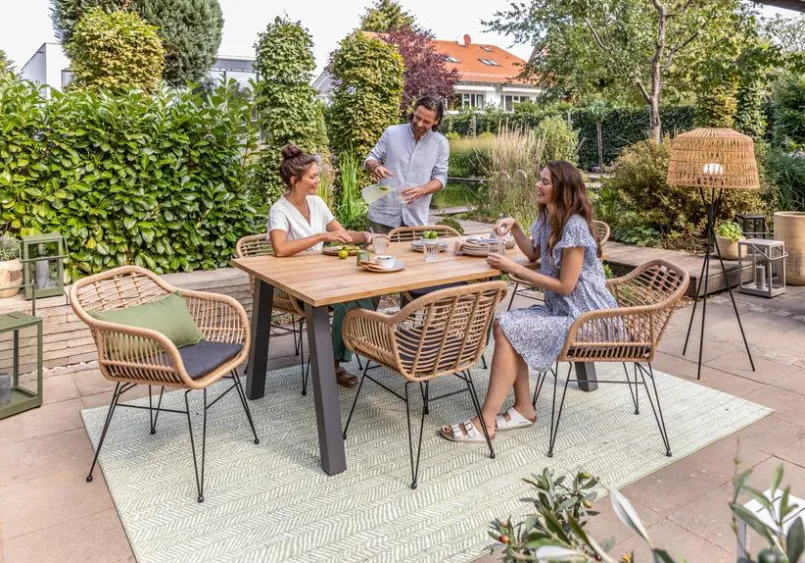 Gartenstühle|Loungesessel| Gartensessel Tonga, PE-Geflecht Natur