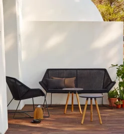 Gartensofas|Loungesofas|Cane-line Gartensofa Breeze, Faser Schwarz