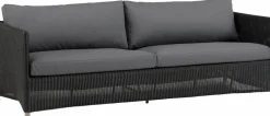 Gartenbänke|Balkonbänke|Cane-line Gartensofa Diamond, Faser Schwarz