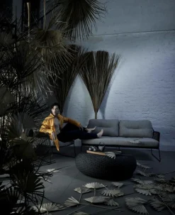 Gartenstühle|Gartensessel|idyl Gartensofa Etna Anthrazit