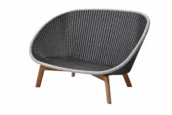Cane-line Gartensofas|Loungesofas-Gartensofa Peacock Hellgrau