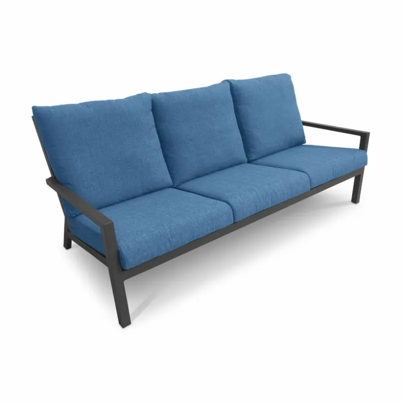 Gartensofas|Loungesofas| Gartensofa Set Riverton 2tlg. Blau