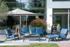 Gartensofas|Loungesofas| Gartensofa Set Riverton 2tlg. Blau