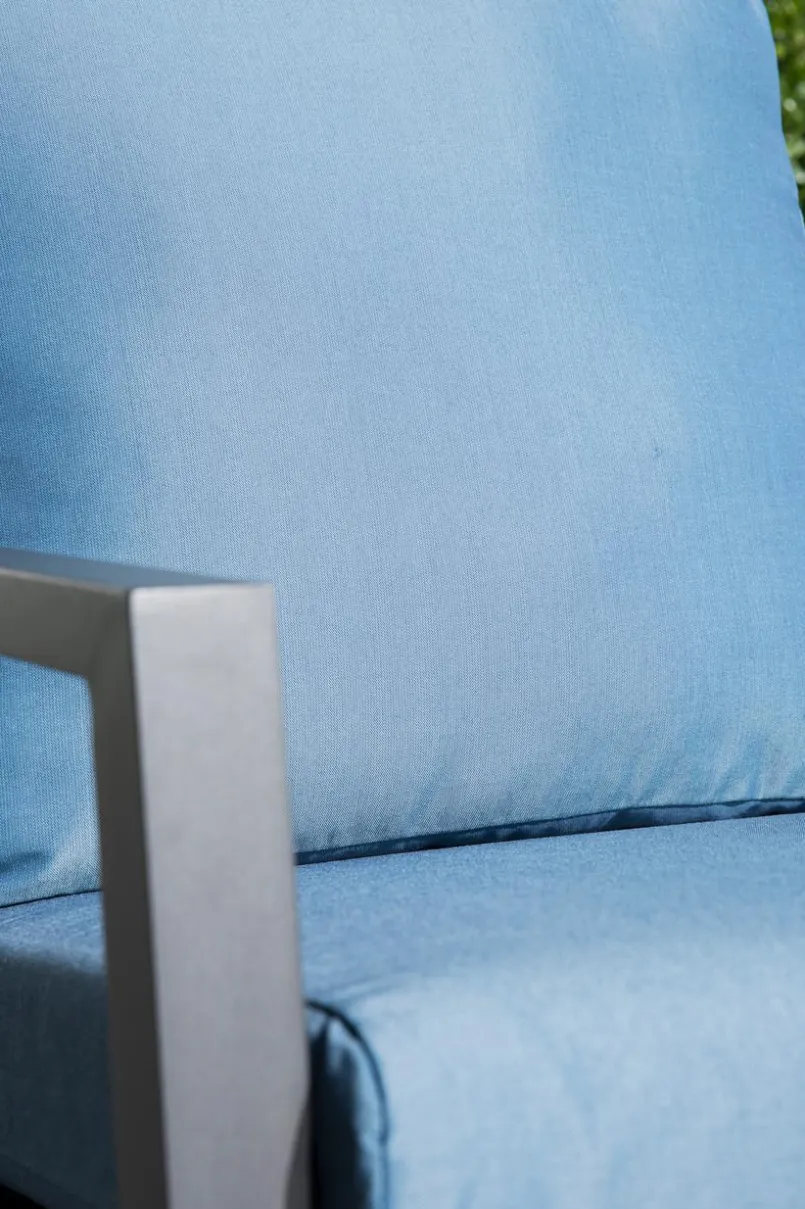 Gartensofas|Loungesofas| Gartensofa Set Riverton 2tlg. Blau