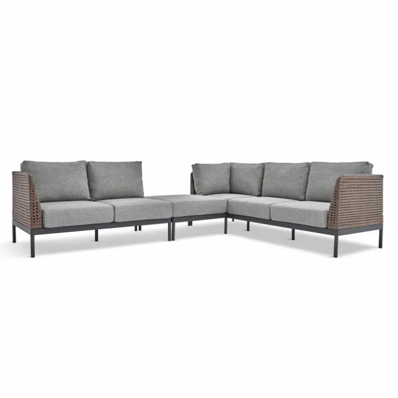 idyl Gartensofas|Loungesofas-Gartensofa Setja 3-Sitzer Grau