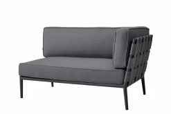 Gartensofas|Loungesofas|Cane-line Gartensofa-Modul Conic, Aluminium Grau