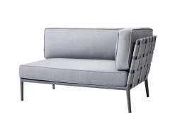 Gartensofas|Loungesofas|Cane-line Gartensofa-Modul Conic, Aluminium Hellgrau