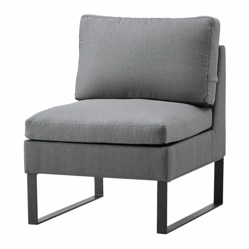 Gartensofas|Loungesofas|Cane-line Gartensofa-Modul Flex Einzelmodul Grau
