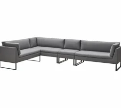 Gartensofas|Loungesofas|Cane-line Gartensofa-Modul Flex Einzelmodul Grau