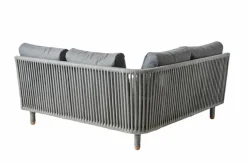 Gartensofas|Loungesofas|Cane-line Gartensofa-Modul Moments, Rope Grau