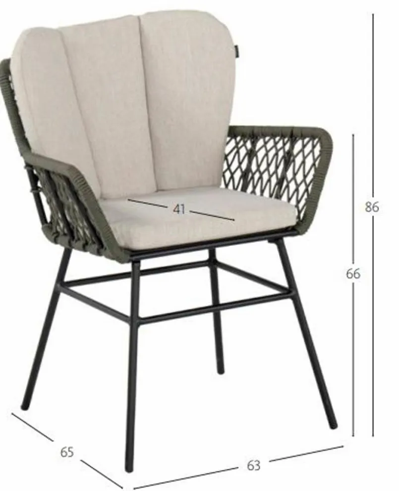 SCHÖNER WOHNEN-Kollektion Gartenstühle-Gartenstuhl Benet Olive