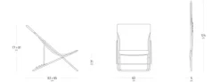 Gartenstühle|Lafuma Mobilier Gartenstuhl Maxi Transat Indigo