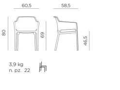 Gartenstuhl Net Essgruppe<Nardi Discount