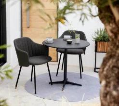 Gartenstühle|Cane-line Gartenstuhl stapelbar Choice 4 tlg. Schwarz