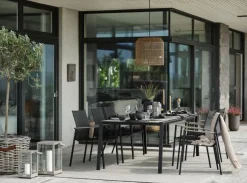 Gartenstühle|Brafab Gartenstuhl stapelbar Lyra Schwarz