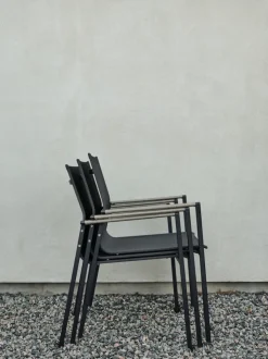 Gartenstühle|Brafab Gartenstuhl stapelbar Lyra Schwarz