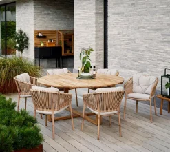 Cane-line Gartenstuhl-Auflagen-Gartenstuhl-Auflage Ocean Dining 2tlg. Hellbraun