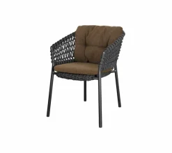 Gartenstuhl-Auflagen|Cane-line Gartenstuhl-Auflage Ocean Dining 2tlg. Umbra