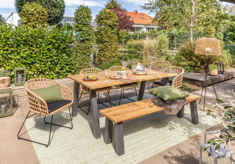 Gartentische| Gartentisch Vermont 180 x 100 cm Teak