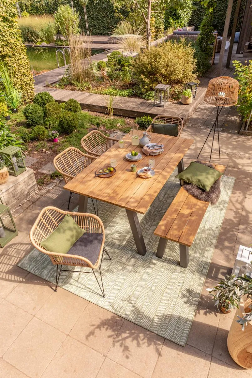 Gartentische| Gartentisch Vermont 180 x 100 cm Teak
