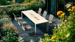 sitMOBILIA Gartentische-Gartentisch ausziehbar Etna Delta 222/342 x 95 cm Ecru