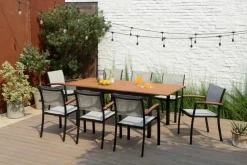 Gartentische-Gartentisch ausziehbar Kingsbury 150 x 89 cm Eukalyptus