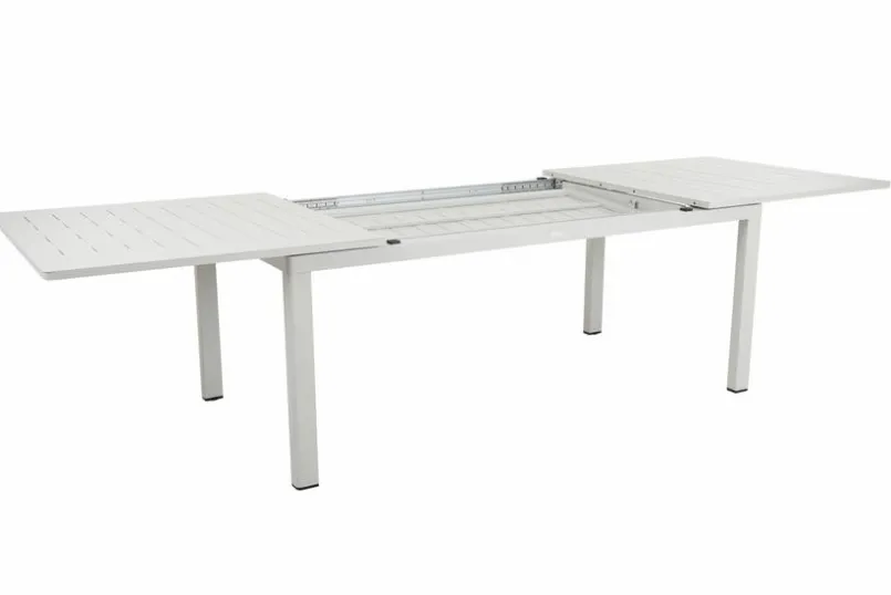 Gartentische|Brafab Gartentisch ausziehbar Lomma 194/312 x 73 cm Light Grey