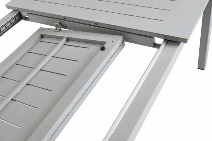Gartentische|Brafab Gartentisch ausziehbar Lomma 194/312 x 73 cm Light Grey