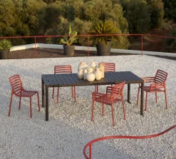 Nardi Gartentische-Gartentisch ausziehbar Tevere 147 cm Anthracite