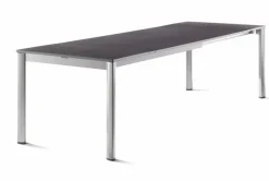 Gartentische|sieger Gartentisch ausziehbar Vivodur 165/225/285 x 95 cm Grau