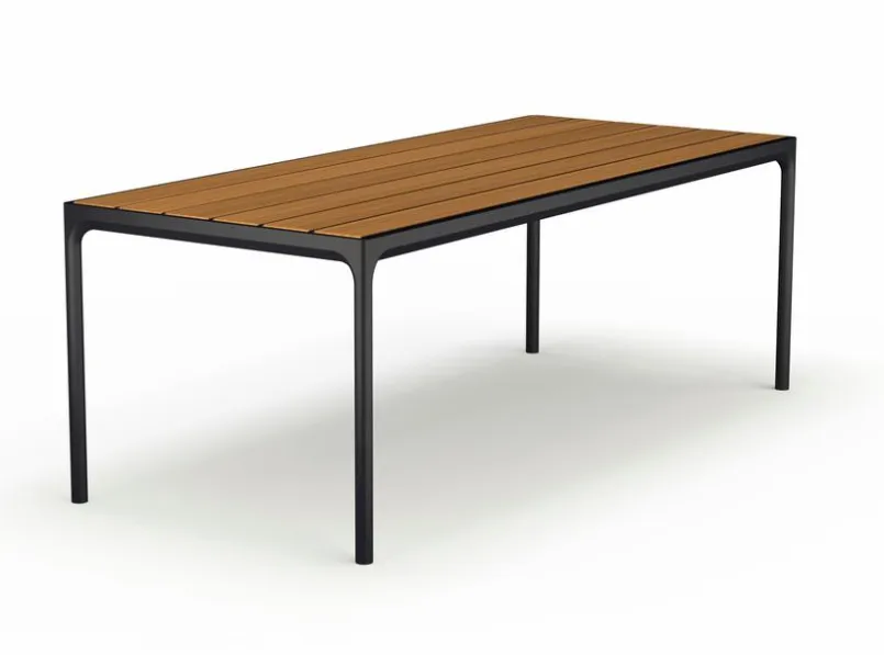 Gartentische|HOUE Gartentisch Four 210 x 90 cm Schwarz